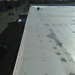 Flat roof at Lexington Middle School