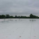 Flat roof at Lexington Middle School