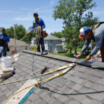 Nailing Habitat roof ridge