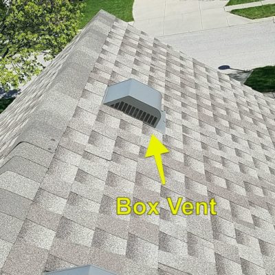 Box vent on a roof