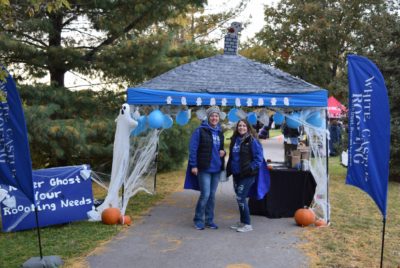 White Castle Roofing Trick or Treat on the Trail booth