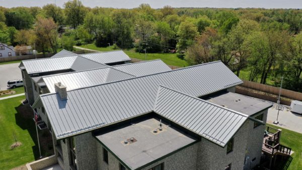 Farmhouse Fraternity Metal Roof