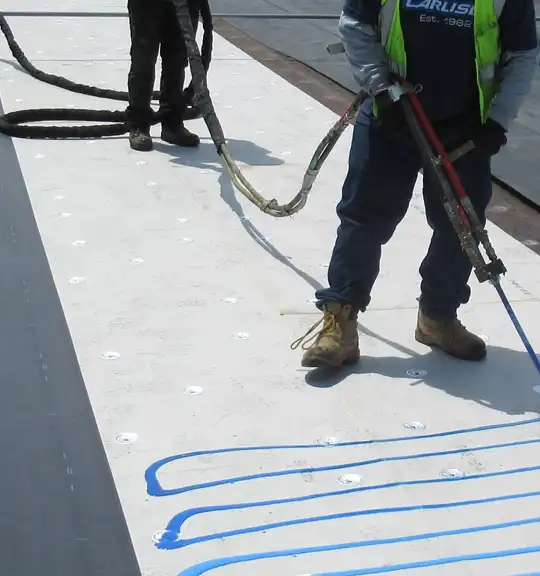 installing epdm roof material
